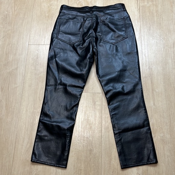 AGOLDE Riley Long High Rise Straight Pant
In Detox Leather black, SIZE 31 1259 - Picture 6 of 11